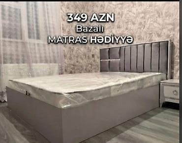 divan olcusu: Yeni, İkinəfərlik çarpayı, Bazasız, Matras ilə, Siyirməsiz, Azərbaycan — 1