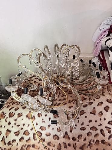 çılcıraqlar: Çılçıraq, 10 və daha çox lampa, Xrustal — 1