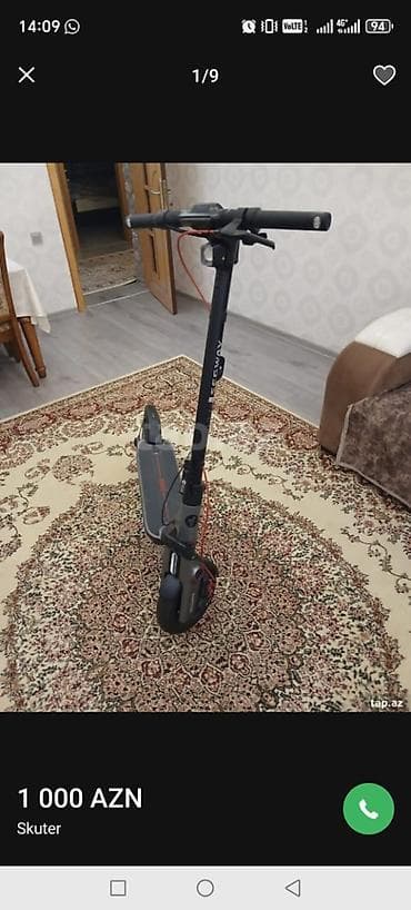 Segway Ninebot elektrik skuter - Brend/model: Segway Ninebot (gövdə — 1