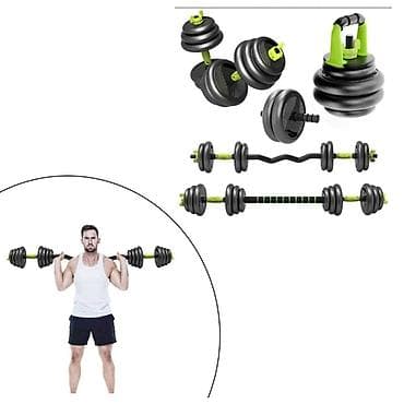 Спортивная форма: Резиновые Гантели, Вес: 40 кг — 3