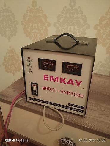 stabilizator 5000: Yeni, Ev üçün, 1 faza, Gərginliy stabilizatoru, Kredit yoxdur — 2