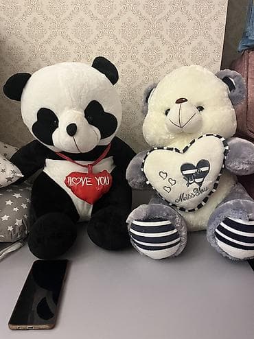 panda oyuncaq: Hər ikisi yeni və ideal vəziyyətdə böyük panda və ayı. Tək- tək 15 — 1