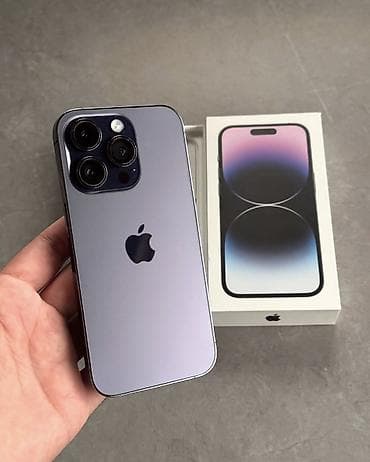 IPhone 14 Pro, 256 GB, Deep Purple, Zəmanət, Simsiz şarj, Face ID