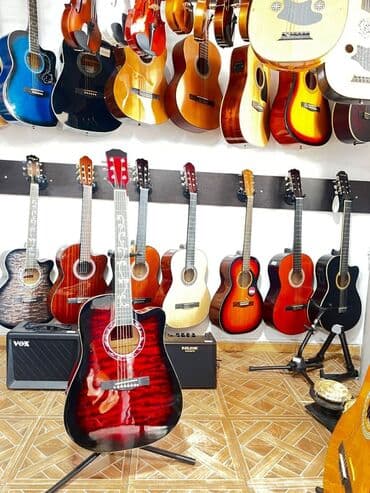 Akustik gitaralar: Akustik gitara, 6 sim, Yeni, Pulsuz çatdırılma — 10