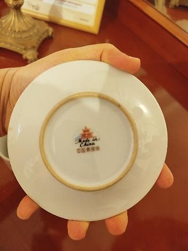 tiens çay: Çay dəsti, rəng - Ağ, Farfor — 2