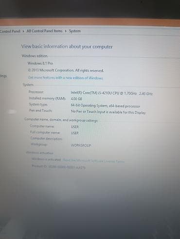 balaca notebook qiymetleri: Lenovo IdeaPad noutbuku Texniki xüsusiyyətlər: - Prosessor: Intel — 1