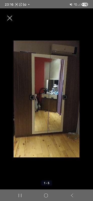 alaca mebel: 4 qapili dolab ela veziyyetde 3 aydir alinib.Qiymet 160 azn . Unvan — 1