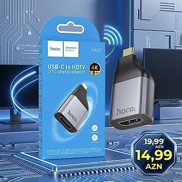 📺🔥 HOCO UA33 USB-C TO HDTV (4K) SATIŞDA! 🔥📺 Telefon, planşet və