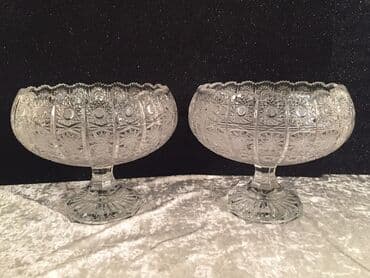 qedim qab: Orginal Cexiya. Bohemia crystal 22 sm meyve qabı.15 ildi alınıb.Cütü — 1