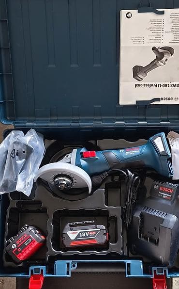 Payalniklər, lehim aparatları: TƏPTƏZƏ Bosch Professional GWS 180-LI akkumulyatorlu bucaqslayder — 3