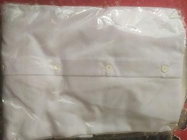 yeni hərbi forma: Zümrüd brendinin kişi köynəyi - Rəng: ağ - Model: klassik düyməli — 2