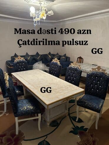 Yeni və Sifarişlə Masa dəsti 490 azn Rəng secimi var Masanin olçusu lalafo.az -da Yeni və Sifarişlə Masa dəsti 490 azn Rəng secimi var Masanin olçusu