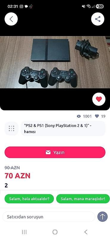 resmi 10 s: Sony PlayStation 2 Slim oyun konsolu dəsti Komplekt: - PS2 Slim — 2
