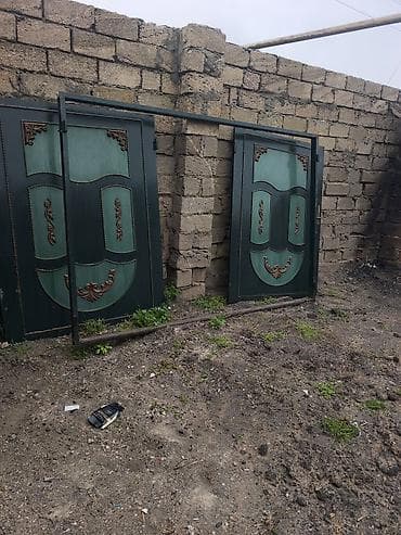 darvaza ucuz: Dəmir Həyət darvazası, Mexaniki, rəng - Yaşıl — 2