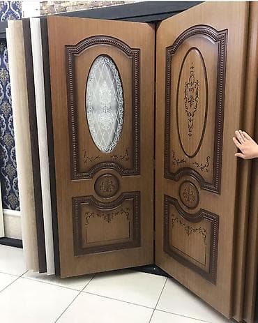 qapi dekoru: Klassik dizaynlı daxili qapılar - Material: ağac teksturalı MDF/taxta — 1