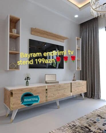 notebook altlığı: Yeni, Düz TV altlığı, Polkalı, Laminat, Azərbaycan — 9