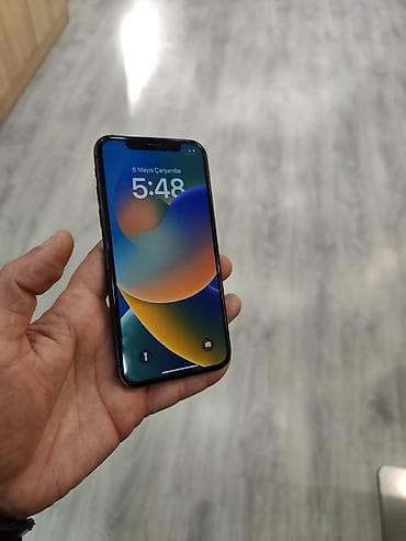 təcili telefon: IPhone X, 256 GB, Black Titanium, Zəmanət, Simsiz şarj, Face ID — 1
