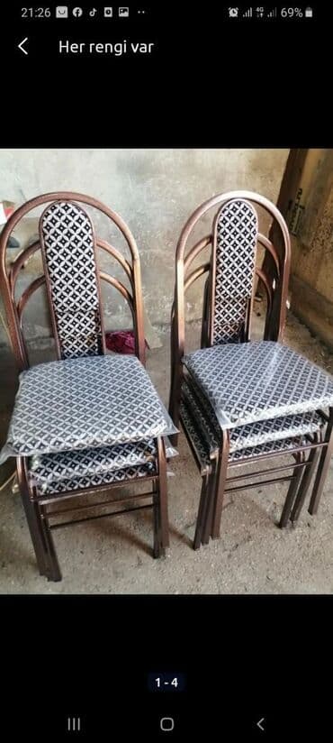 oturacaglar: Stul stol 13 azn 20 azn dek Istediyiniz Rengde Kojadan ve Parcadan — 3