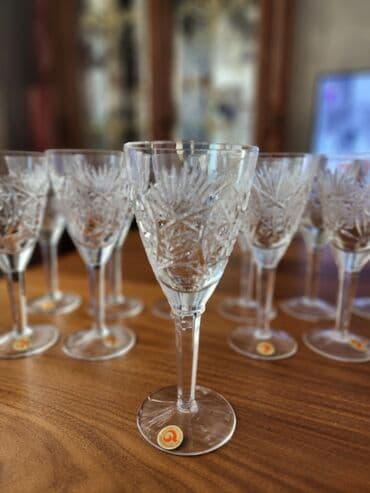 qələm qabı: Rümkalar, rəng - Ağ, Xrustal, 12 ədədli dəst, Rusiya — 4