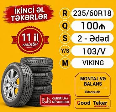 dörd göz: ✅ 235/60R18 Bir cüt yaxşı vəziyyətdə iki ədədin qiyməti 100Azn 📢 — 5