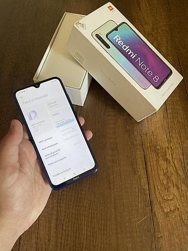 redmi es9: Redmi Note 8, 128 GB, rəng - Mavi, İki sim kartlı — 2