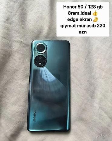 ən ucuz telefon mağazası: Honor 50, 128 GB, rəng - Yaşıl, Face ID — 1