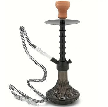 Şüşə dibli nargilə(qəlyan) seti – 52 sm hündürlük, 17 sm alt diametri