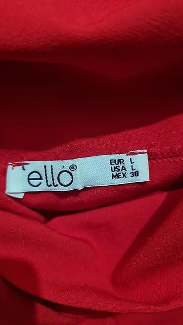 ziyafet paltarları: Qırmızı ziyafət/paltar – ello brendi - Rəng: parlaq qırmızı - Model — 2