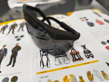 brend eynəklər: Tünd şüşəli qoruyucu eynək - Tamüzlü, birparça panoram şüşə: geniş — 4