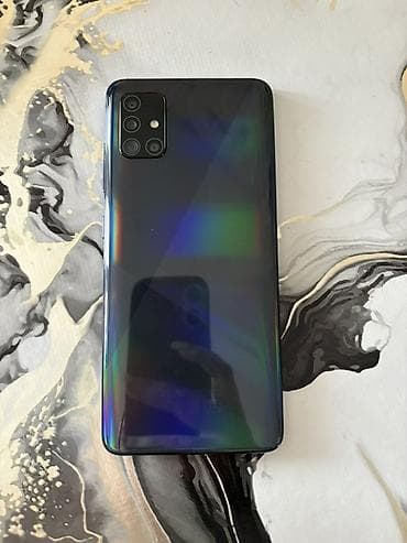 redmi note 8 qiymetleri: Samsung Galaxy A51, 64 GB, rəng - Qara, Barmaq izi — 2