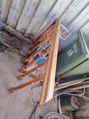 qapi pencere plastik: Metall giriş qapısı və taxta pilləkən məhəccəri dəsti - Qapı: Tam — 2