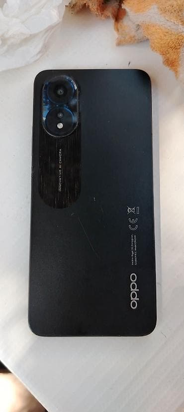 samsung fold 4: Oppo A18, 128 GB, rəng - Qara, İki sim kartlı — 1