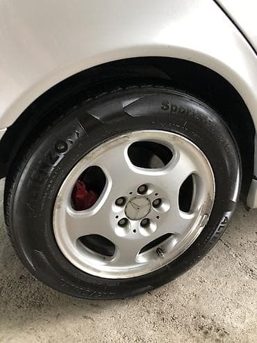 124 mersedes: Mercedes-Benz üçün orijinal yüngül lehimli disk və təkər komplekti — 1