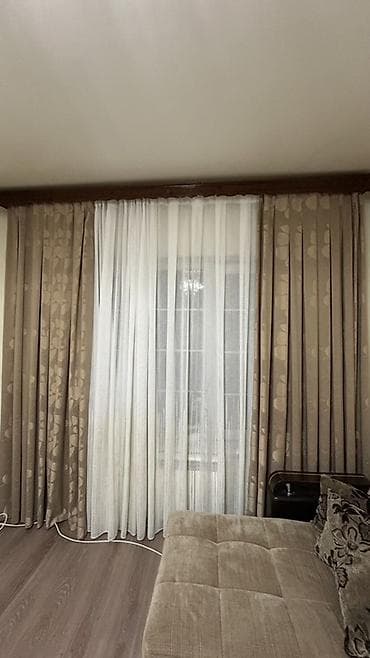 ucuz pərdə: Pərdə dəstləri – 3 otaq üçün tam komplekt - Material: qalın dekorativ — 2