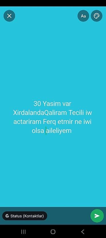 Xırdalanda yaşayan 30 yaşlı ailəli şəxs təcili iş axtarır. İş sahəsi