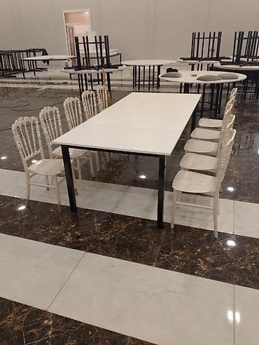 kuxna stolari: Mətbəx üçün, Yeni, Açılmayan, Dördbucaq masa, 4 stul — 9