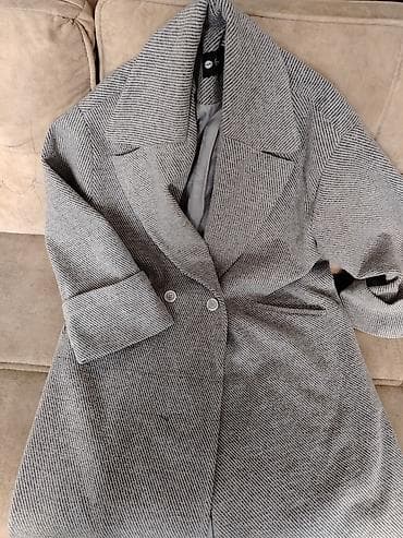 geyim alıram: Palto, S, rəng - Boz — 2