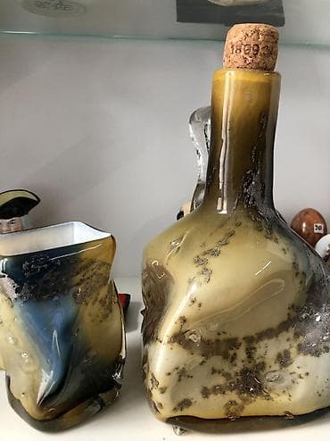 Спорт и отдых: Винтажный набор графин со стаканом авторская работа ! — 4