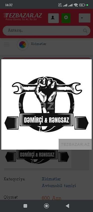 Dəmir işi görülməsi detal dəyişilməsi rənglənməsi universalni lalafo.az -da Dəmir işi görülməsi detal dəyişilməsi rənglənməsi universalni