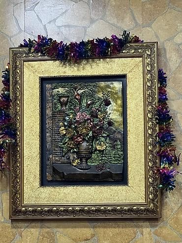 CD, DVD disklər və kassetlər: Məhsul: Şərq miniatür üslubunda çərçivəli dekorativ tablo dəsti — 6