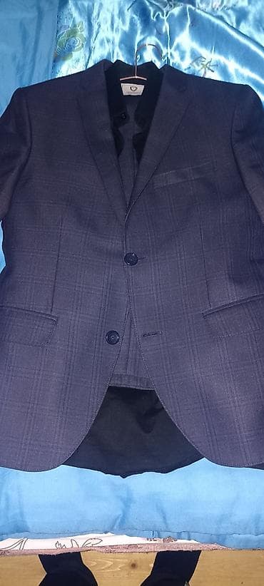 dsx forması: Kişi kostyum şaketi (jiletli üçlü görünüş) - Rəng: tünd göy (navy) — 3