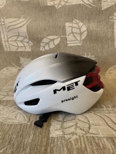 Velosiped aksesuarları: MET “Presight” replika velosiped dəbilqəsi - Rəng: ağdan boz — 3