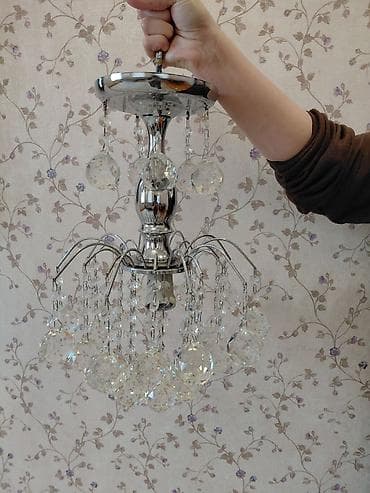 taxta lüstur: Çılçıraq, 1 lampa, Metal — 8