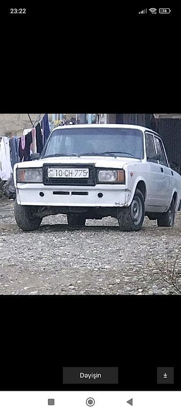 gurcustan ford bazari: VAZ 2107, ağ rəng, sedan, 4 qapı. Texniki xüsusiyyətlər: - Arxa — 1