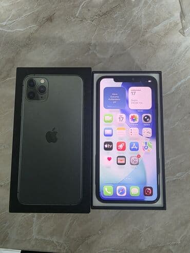 işlemiş xaladenik: IPhone 11 Pro Max, 256 GB, Matte Midnight Green, Simsiz şarj — 1
