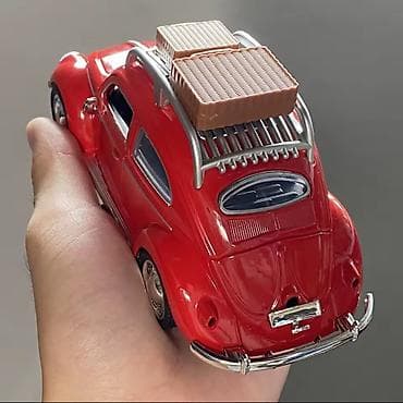 velosiped diskləri: Qırmızı klassik “Beetle” miniatür model avtomobil - Kolleksiya və — 7
