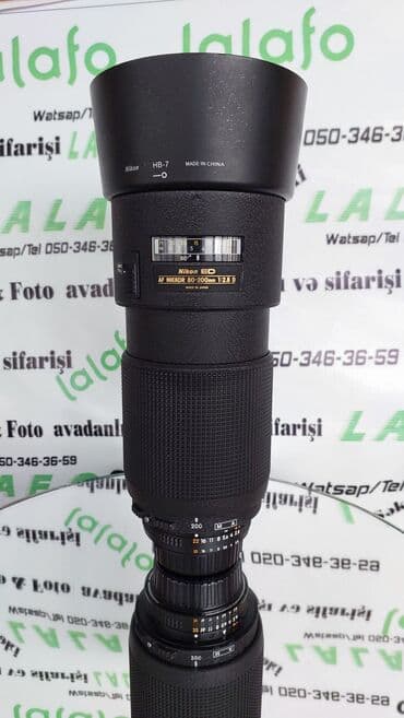 Nicon 80-200 F2.8 Afto foksunda ilişməsi var Manual fokus la işləmək