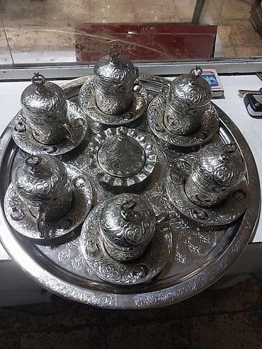 metal borular: Qəhvə dəsti, rəng - Gümüşü, Metal — 2