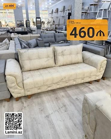 Məhsul: Divan Model kodu: 12564 Ölçü: 230 sm Rəng: bej Qiymət