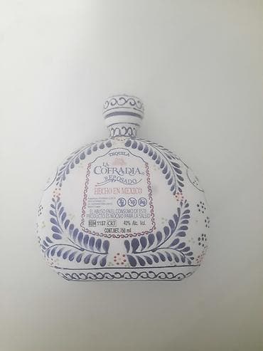 La Cofradía Reposado 100% de Agave original keramika tekila butulkası — 1